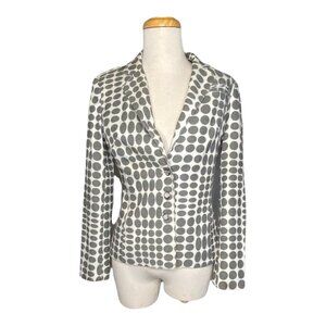 Alberto Makali Polka Dot Blazer Jacket Cotton/Spandex Size S Made In USA